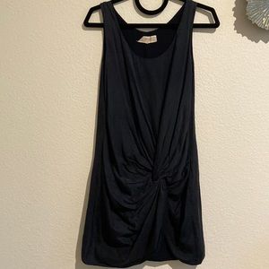 Last April navy blue silk knot dress size S